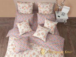 Комплект постельного белья 2-х сп. 2 нав. 70*70 бязь люкс 5639/1 Элизабет беж